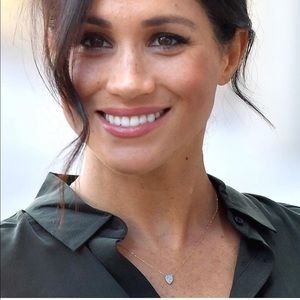 Pavé Diamond Teardrop Necklace